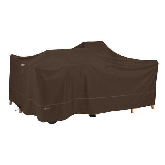 Classic Accessories Madrona Waterproof 100 x 100 x 36 Inch General Purpose Patio Cover, Dark Cocoa