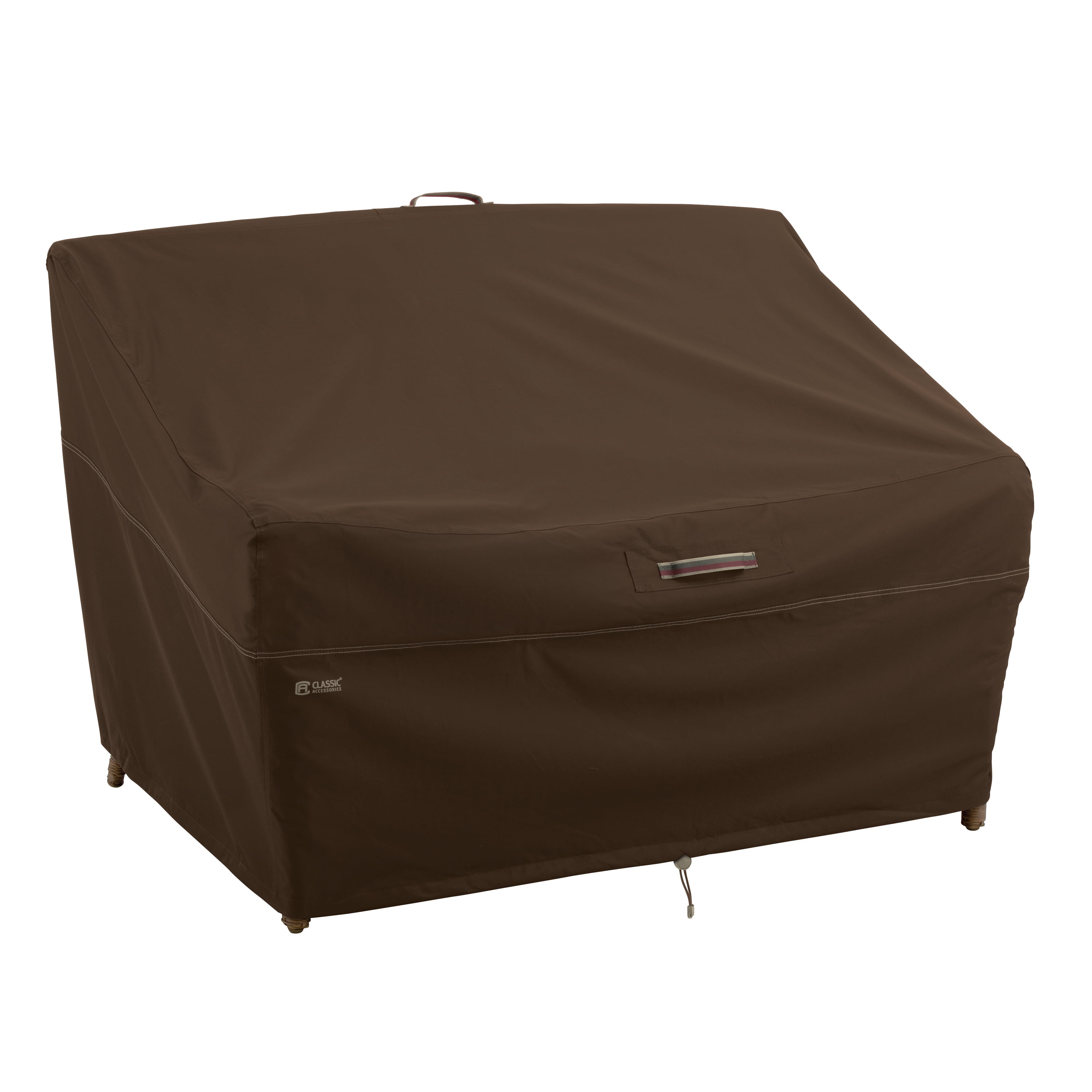 Madrona Large Brown Waterproof Patio Loveseat Cover with Handles
