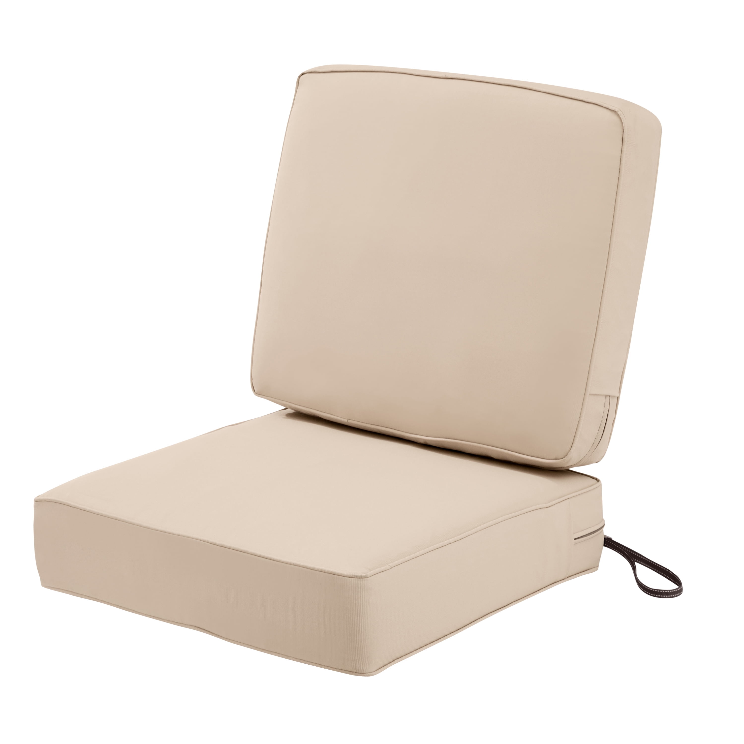 Classic Accessories Montlake 23 x 23 x 5 Inch (seat)/21 x 20 x 4 Inch (back) Cushion Set, Beige