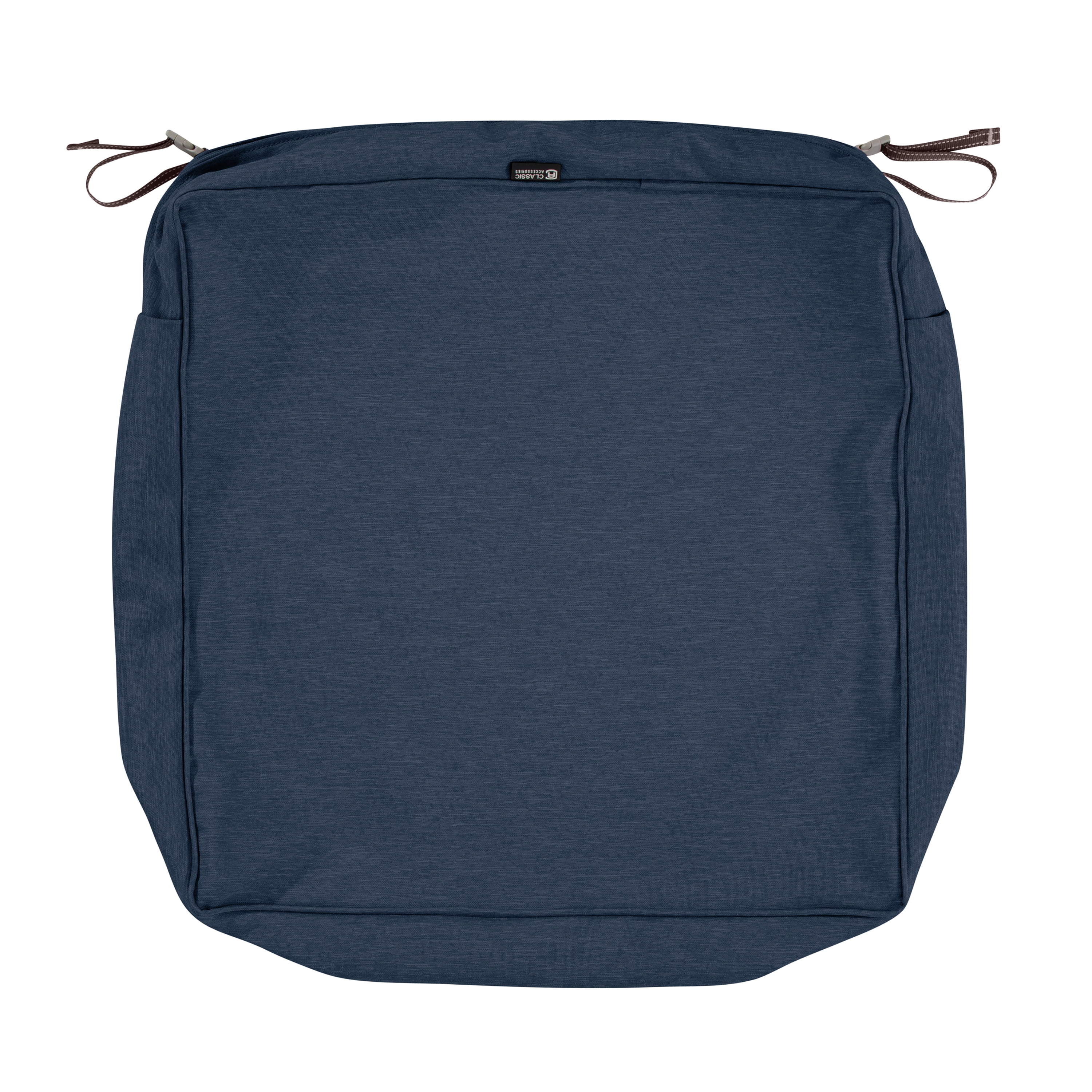 Heather Indigo 9" Square Water-Resistant Patio Cushion Cover