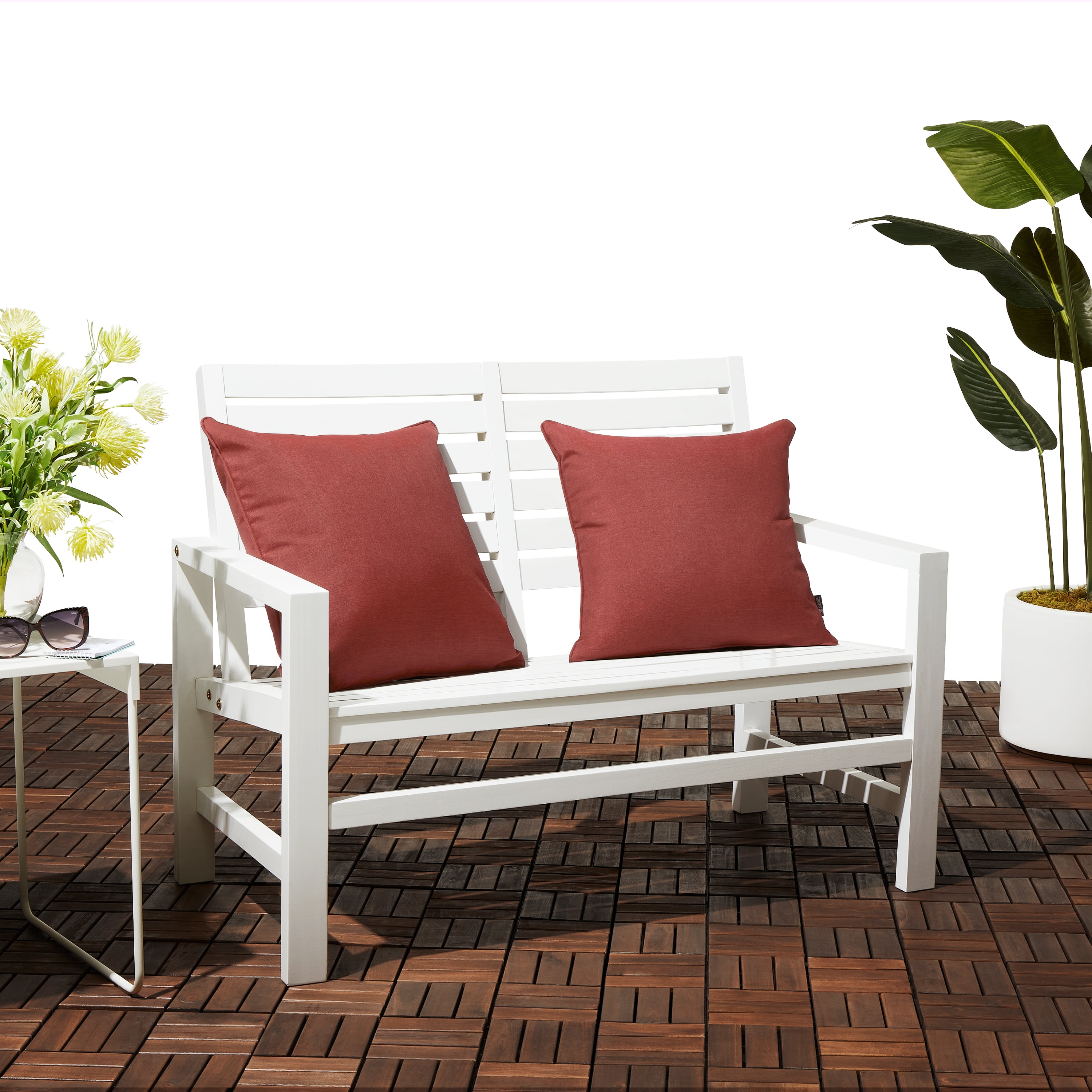 Heather Henna Square Indoor/Outdoor Accent Pillow Set