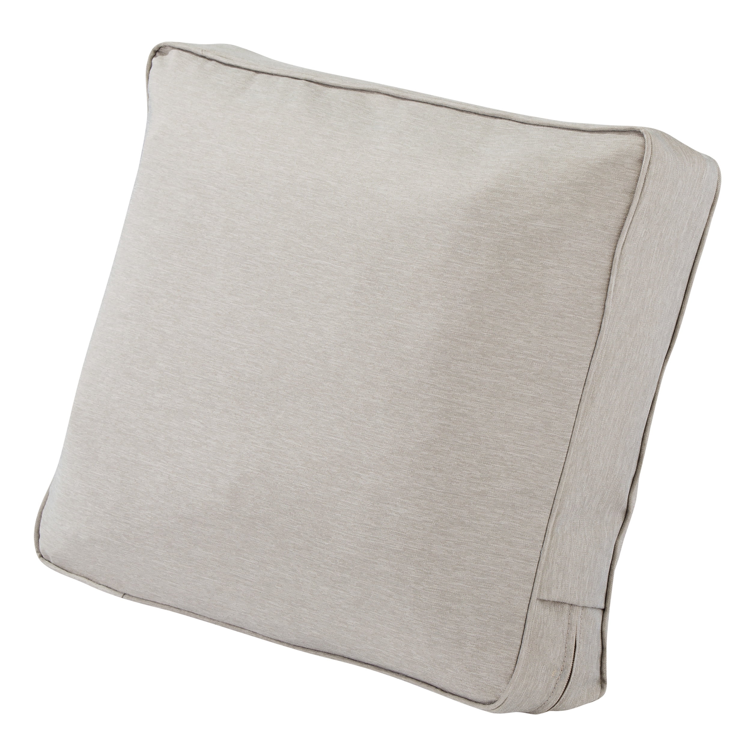 Heather Gray Polyester Outdoor Lounge Chair Back Cushion