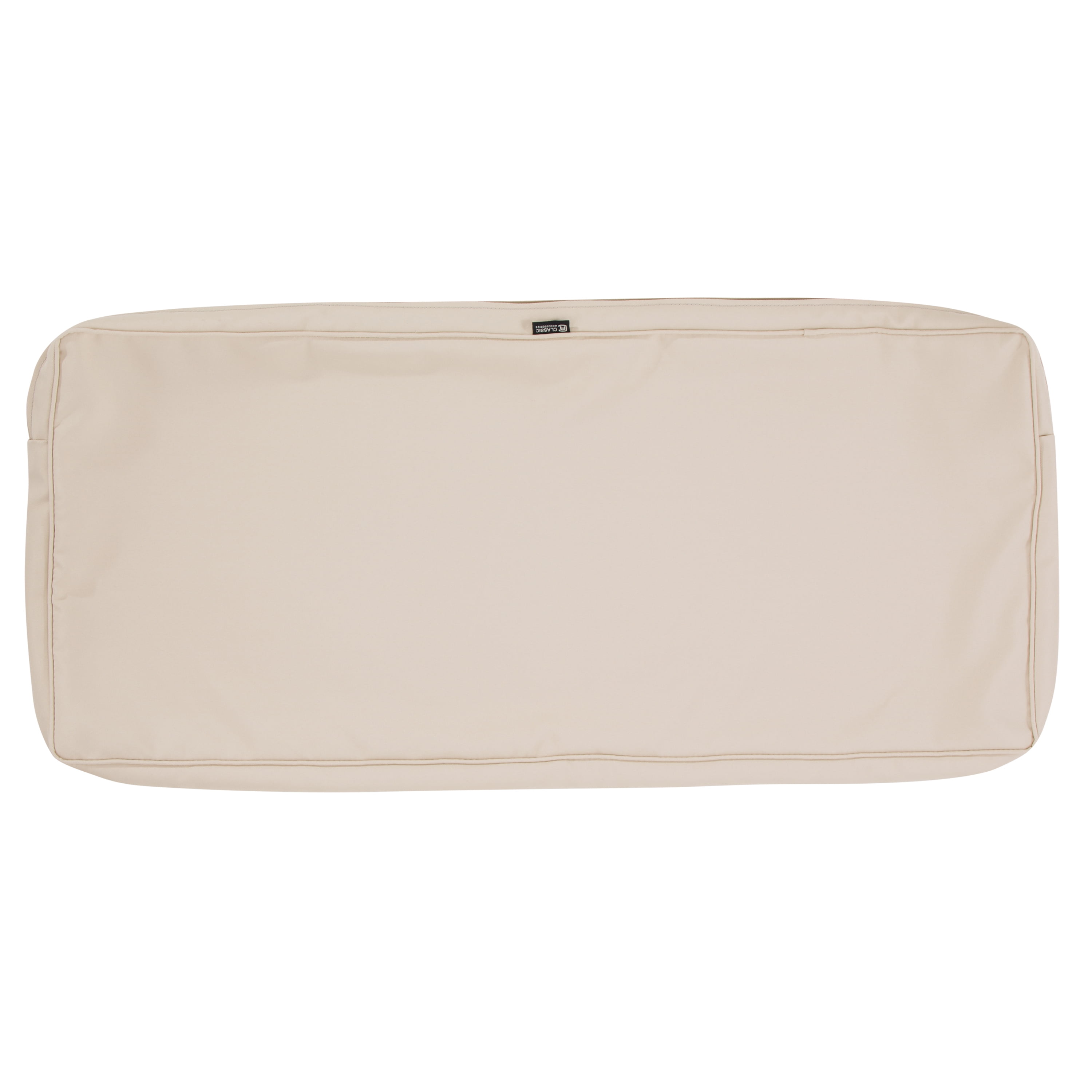 Antique Beige Weather-Resistant Patio Bench Cushion Cover, 59" x 18"