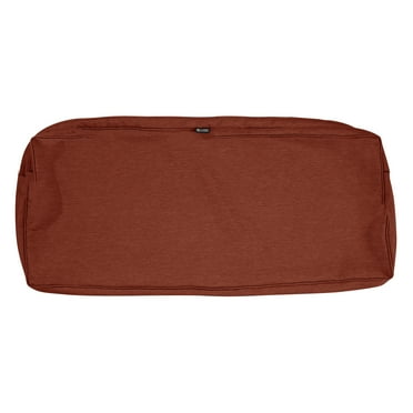Classic Accessories Montlake FadeSafe Patio Bench/Settee Cushion Slip Cover - 3" Thick - Heavy Duty Outdoor Patio Cushion with Water Resistant Backing, 42"W x 18"D x 3"T