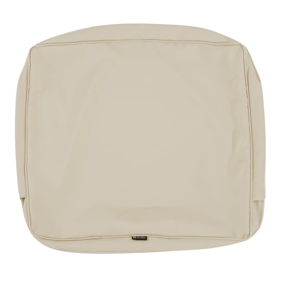 Classic Accessories Montlake FadeSafe Patio Lounge Back Cushion Slip Cover - 4" Thick - Heavy Duty Outdoor Patio Cushion with Water Resistant Backing, 21"W x 20âH x 4âT