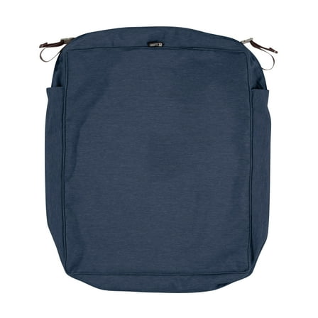 Classic Accessories Montlake FadeSafe Rectangular Patio Lounge Seat Cushion Slip Cover - 5" Thick - Heavy Duty Outdoor Patio Cushion with Water Resistant Backing, 23"W x 25"D x 5"T