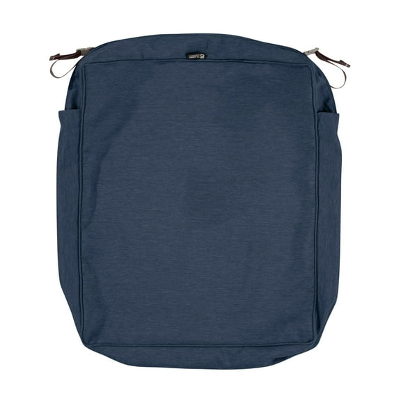 Classic Accessories Montlake FadeSafe Rectangular Patio Lounge Seat Cushion Slip Cover - 5" Thick - Heavy Duty Outdoor Patio Cushion with Water Resistant Backing, 23"W x 25"D x 5"T