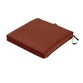 thumbnail image 1 of Classic Accessories Montlake FadeSafe Square Patio Dining Seat Cushion - 2" Thick - Heavy Duty Outdoor Patio Cushion with Water Resistant Backing, Heather Henna Red, 20"W x 20"D x 2"T, 1 of 6