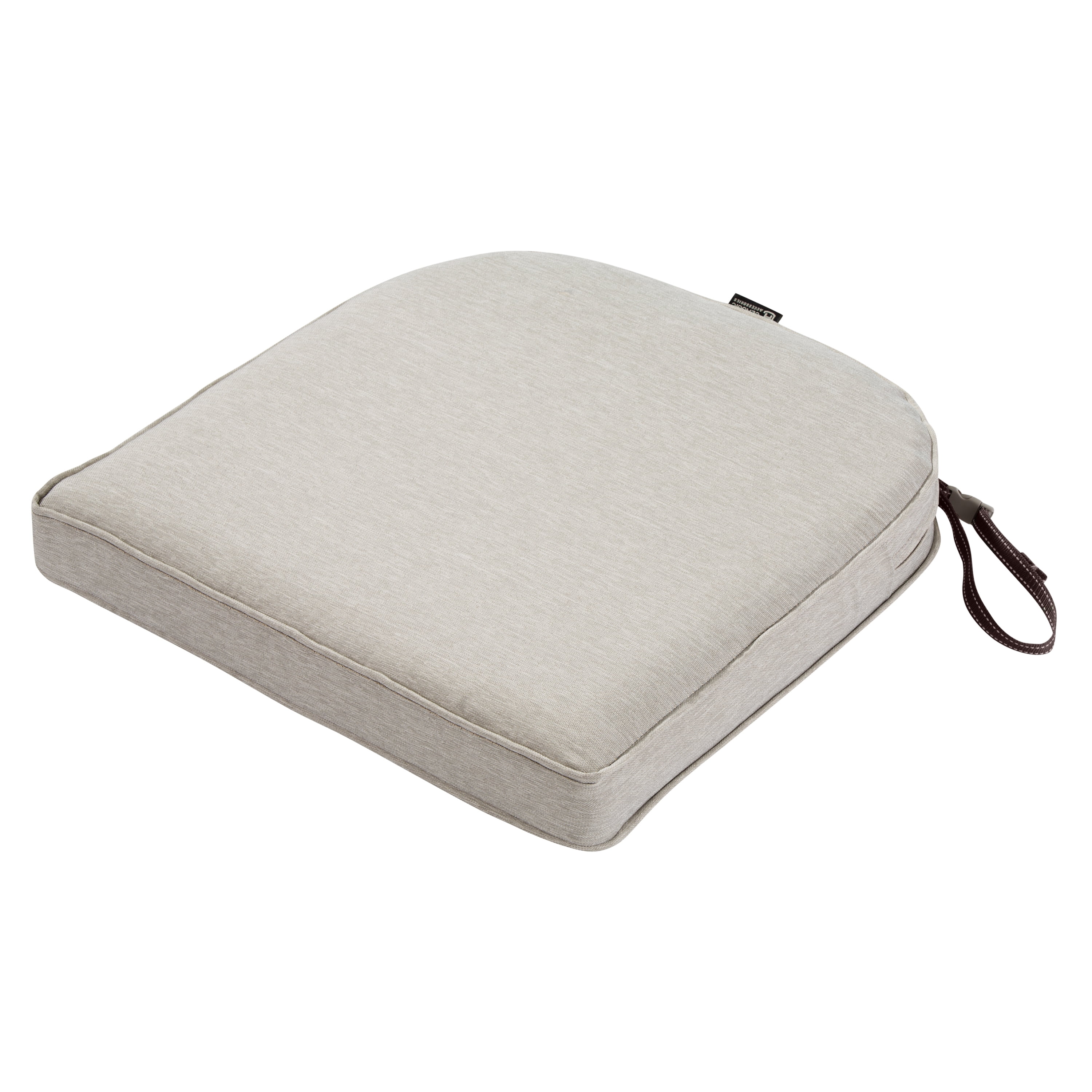 Classic Accessories Montlake FadeSafe Water Resistant Contoured Patio Dining Seat Cushion 20 x 20 x 2 inch Heather Grey Walmart