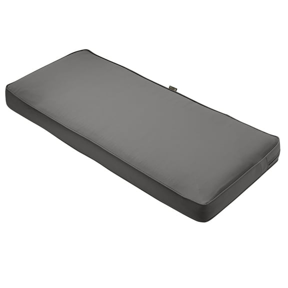 Classic Accessories Montlake FadeSafe Water-Repellent 59 x 18 x 3 Inch Outdoor Bench Cushion, Light Charcoal