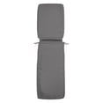 thumbnail image 1 of Classic Accessories Montlake FadeSafe Water-Resistant 74 x 23 x 3 Inch Patio Chaise Lounge Cushion Cover, Light Charcoal, 1 of 10