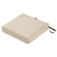 thumbnail image 1 of Classic Accessories Montlake FadeSafe Water-Resistant Patio Dining Seat Cushion, 17 x 17 x 3 inch, Antique Beige, 1 of 28