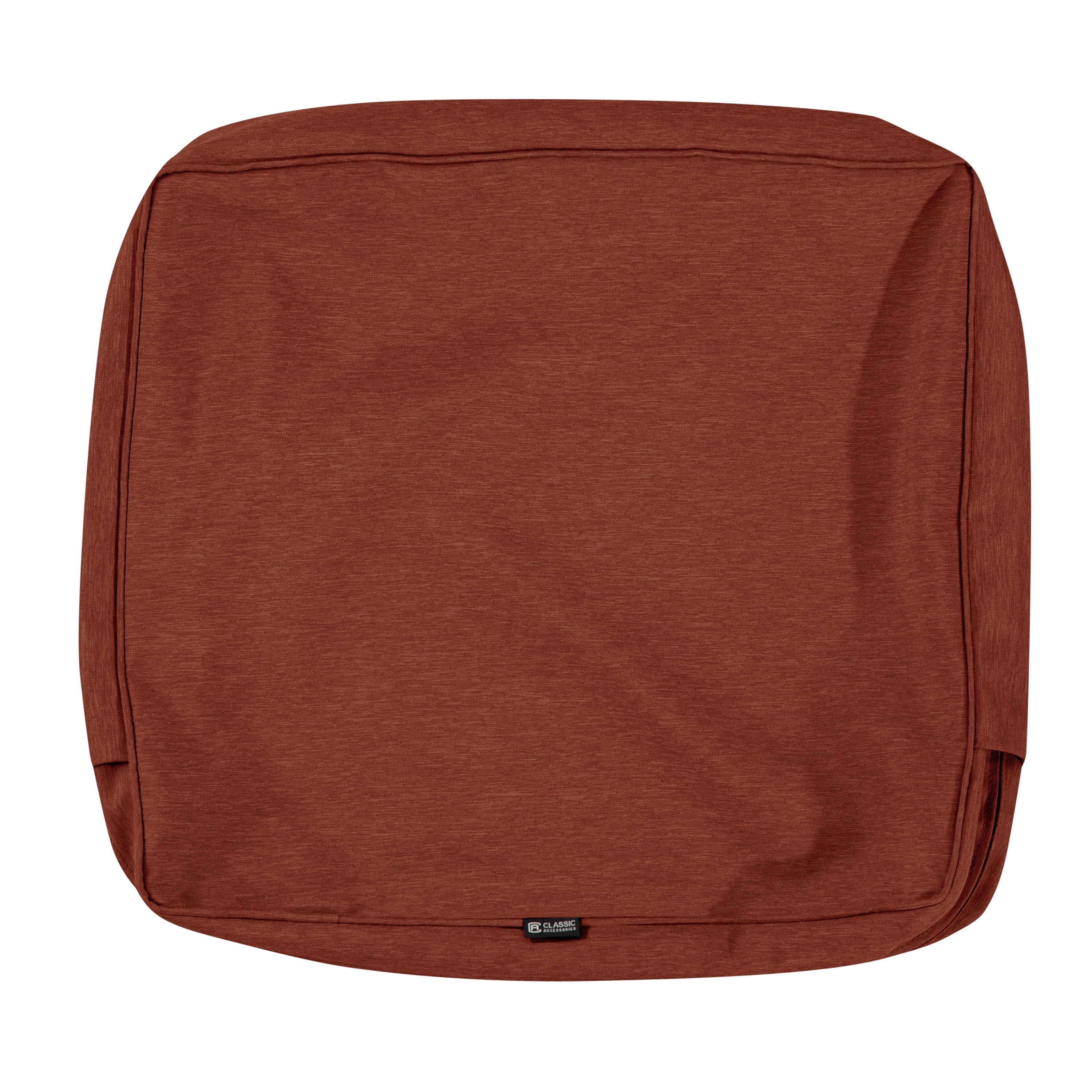 Classic Accessories Montlake FadeSafe Water Resistant Patio Lounge Back Cushion Cover 23 x 20 x 4 inch Heather Henna Walmart