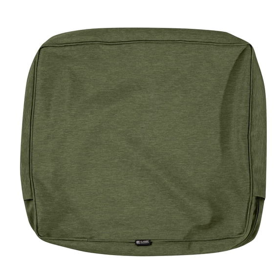 Classic Accessories Montlake FadeSafe Water-Resistant Patio Lounge Back Cushion Cover, 25 x 15 x 4 Inch, Heather Fern