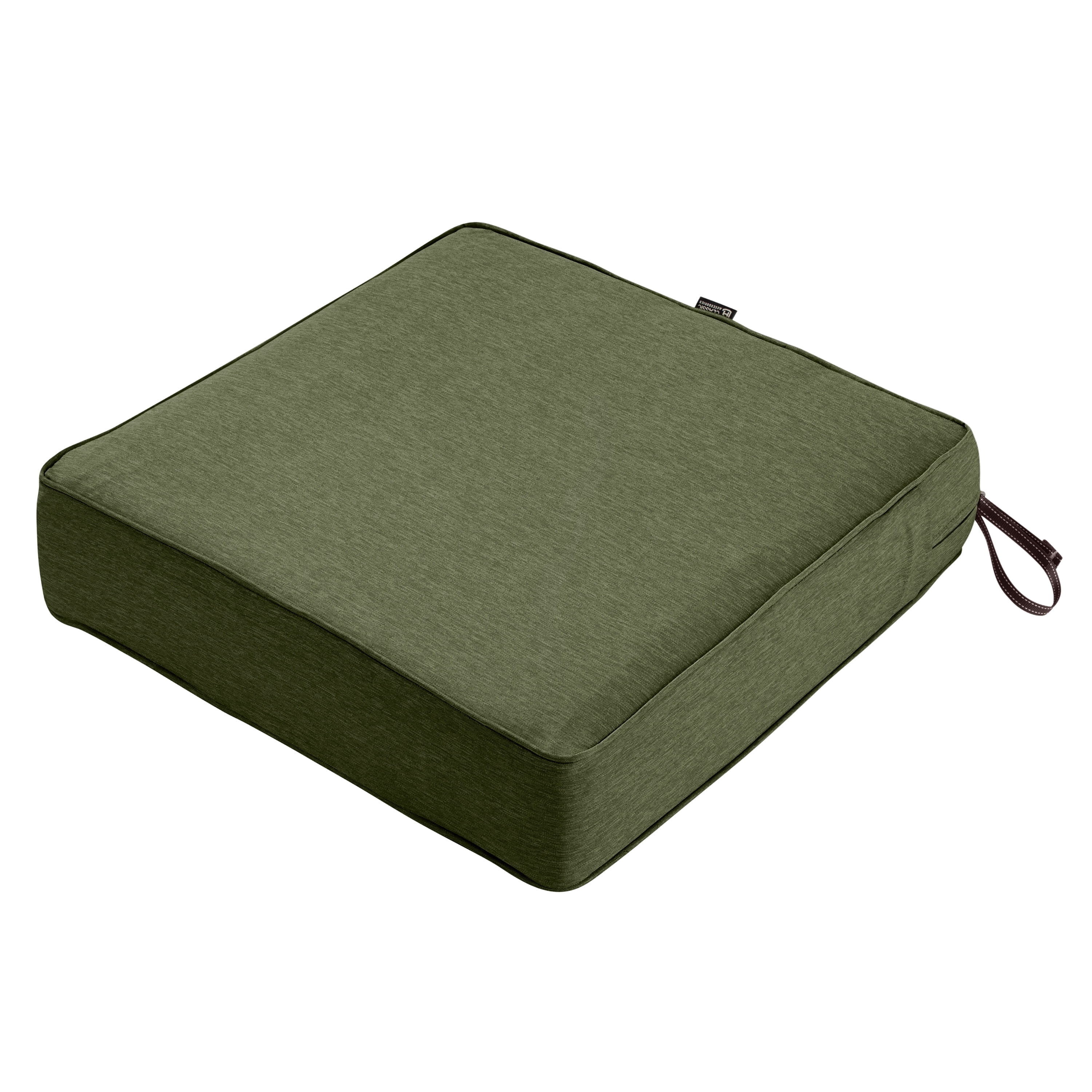 Classic Accessories Montlake FadeSafe Water-Resistant Patio Lounge Chair/Loveseat Cushion, 23 x 23 x 5 inch, Heather Fern
