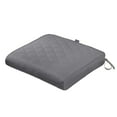 thumbnail image 1 of Classic Accessories Montlake FadeSafe Water-Resistant Patio Quilted Seat Cushion, 21 x 19 x 3 inch, Grey, 1 of 16