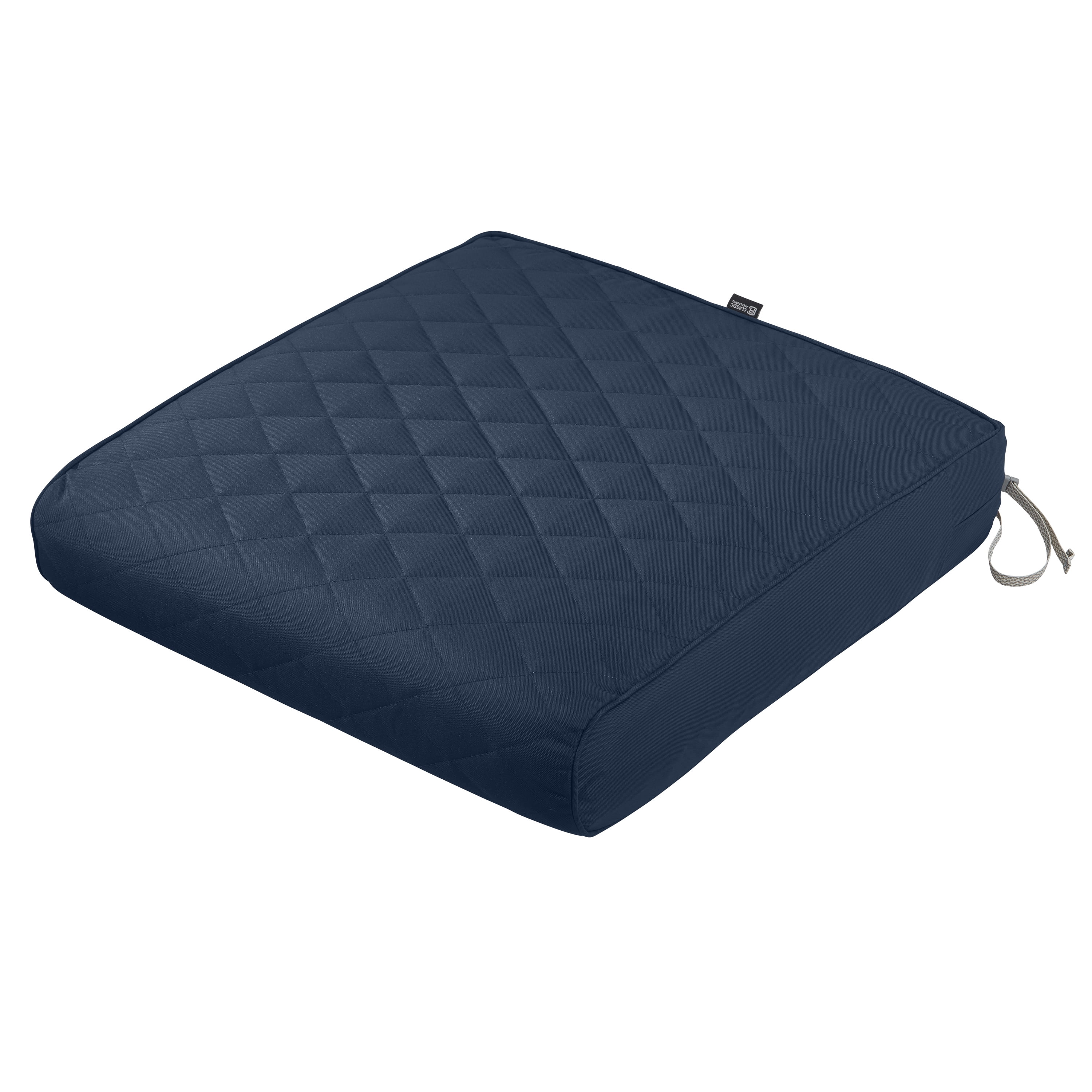 クッションカバー Cushion Cover navy line Classic Accessories Montlake FadeSafe Water-Resistant Square Patio
