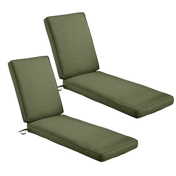 Classic Accessories Montlake Weatherproof Outdoor Chaise Lounge Cushion, Set of 2