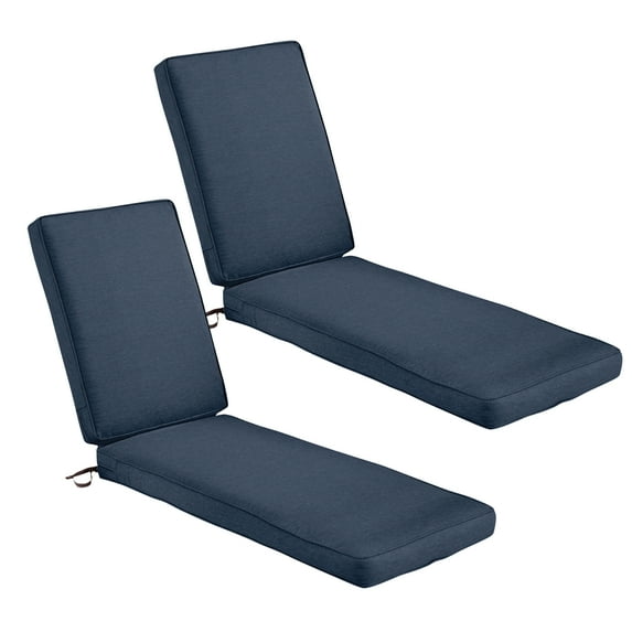 Classic Accessories Montlake Weatherproof Outdoor Chaise Lounge Cushion, Set of 2
