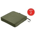 thumbnail image 1 of Classic Accessories Montlake Seat Cushion Foam & Slip Cover, Heather Fern, 21x21x3 Thick ( Pack of 2 ), 1 of 3