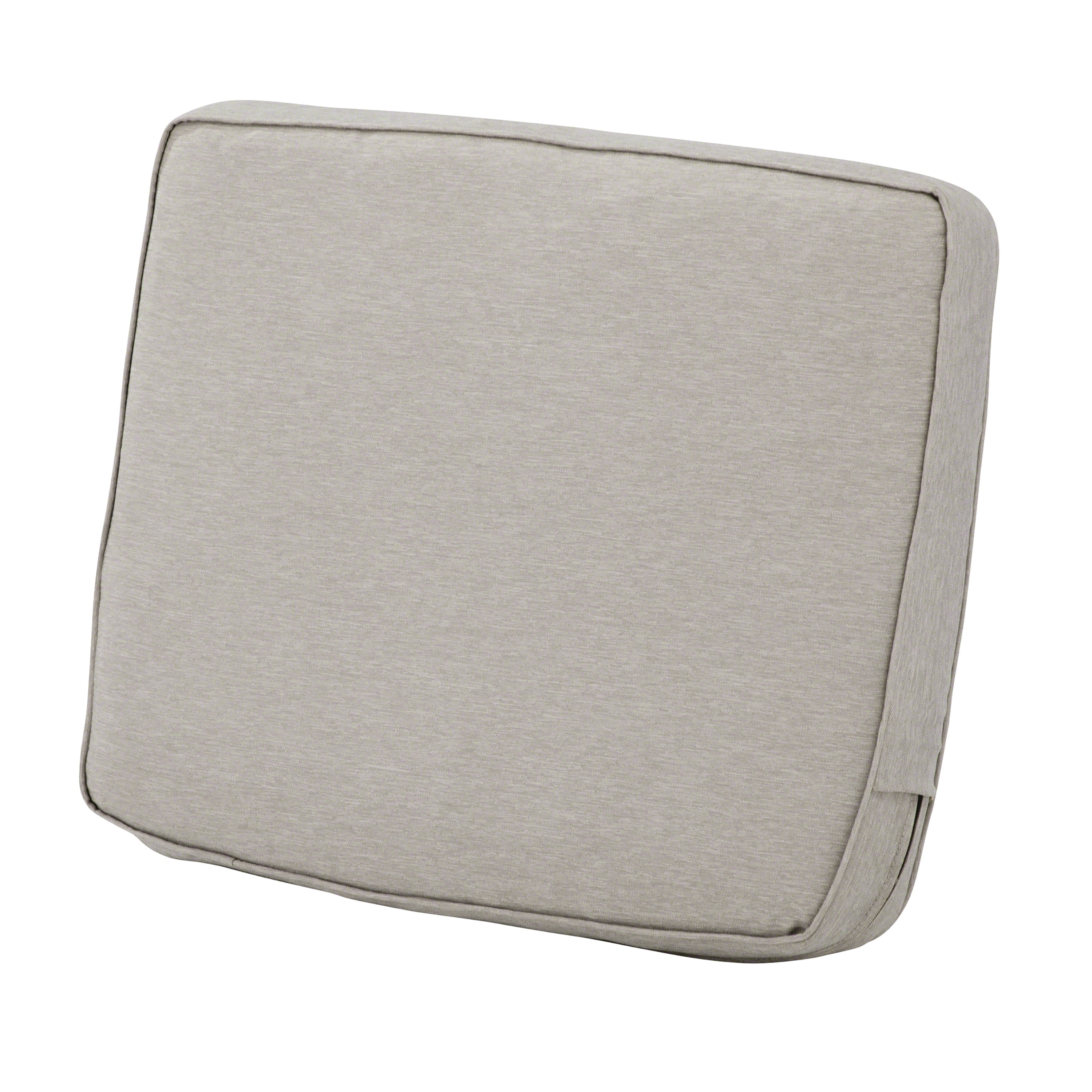 Classic Accessories Montlake Water-Resistant 21 x 20 x 4 Inch Patio Lounge Back Cushion, Heather Grey