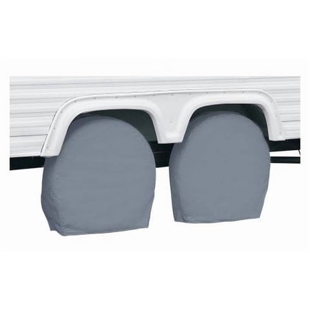 Classic Accessories Over Drive RV Wheel Covers, Wheels 24" - 27" Diameter, 8.5" Tire Width, Grey
