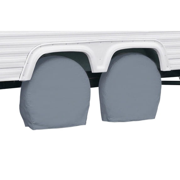Classic Accessories Over Drive RV Wheel Covers, Wheels 27" - 30" Diameter, 8.75" Tire Width, Grey