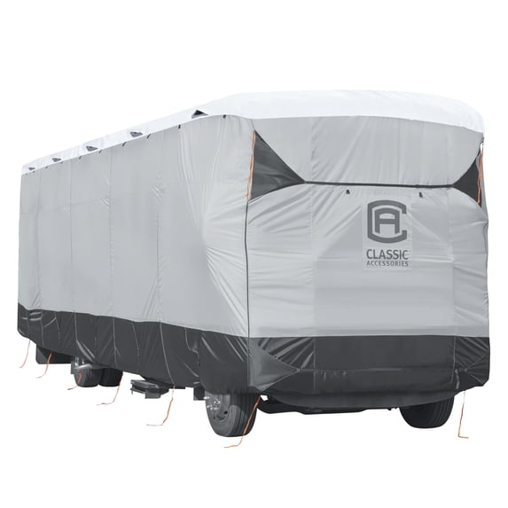 Classic Accessories Over Drive SkyShield™ Deluxe Water-Repellent Class A RV Cover, Fits 24' - 28'L x 125"H, Model 3T