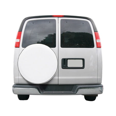 Classic Accessories OverDrive Custom Fit Spare Tire RV Cover, Wheels 24" - 25" Diameter, White