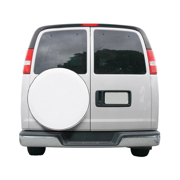 Classic Accessories OverDrive Custom Fit Spare Tire RV Cover, Wheels 26.75" - 27.75" Diameter, Snow White