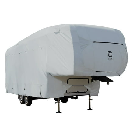 Classic Accessories OverDrive PermaPRO Deluxe 5th Wheel Cover, Fits 23' - 26' RVs - Lightweight Ripstop and Water Repellent RV Cover