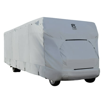 Classic Accessories OverDrive PermaPRO Deluxe Class C RV Cover, Fits 23' - 26' RVs - Lightweight Ripstop Fabric with RV Cover (80-129-161001-00)