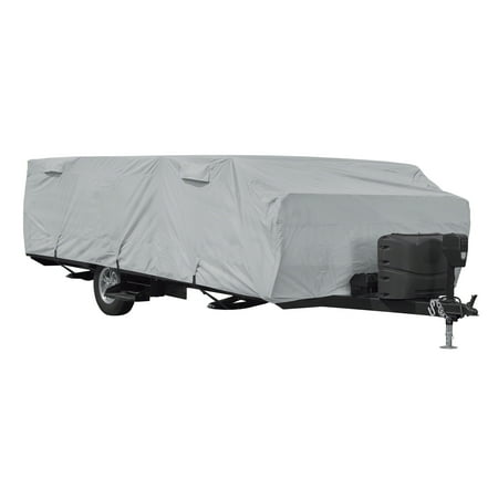 Classic Accessories OverDrive PermaPRO Folding Camping Trailer Cover, Fits 16' - 18'L Trailers - Lightweight Ripstop and Water Repellent RV Cover