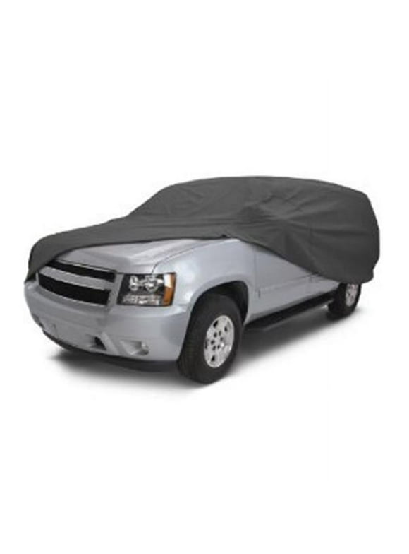 Classic Accessories OverDrive PolyPRO™ 3 Heavy-Duty Car Cover - Compact SUV or Truck Cover, Up to 187"L, Charcoal