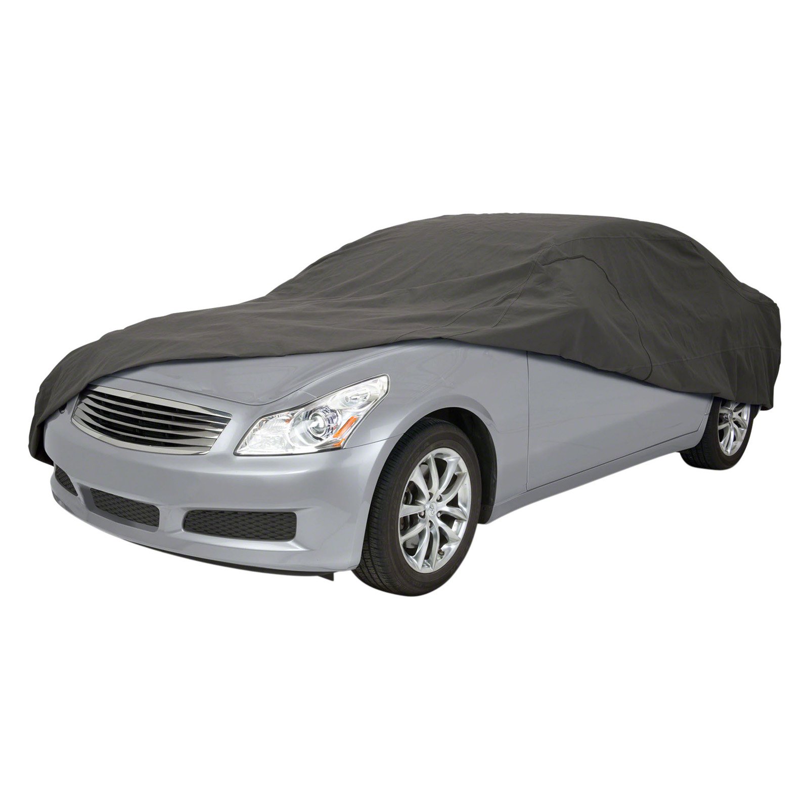 Classic Accessories OverDrive PolyPRO™ 3 Heavy-Duty Mid-Size Sedan Car Cover, 176" - 190"L, Charcoal - image 1 of 6