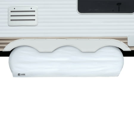 Classic Accessories OverDrive RV Triple Axle Wheel Cover, Up To 27" Diameter, 8" Tire Width, White