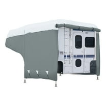 Classic Accessories Overdrive PolyPRO™ 3 Deluxe Camper Cover, Fits 6' - 8' Campers, Grey/Snow White