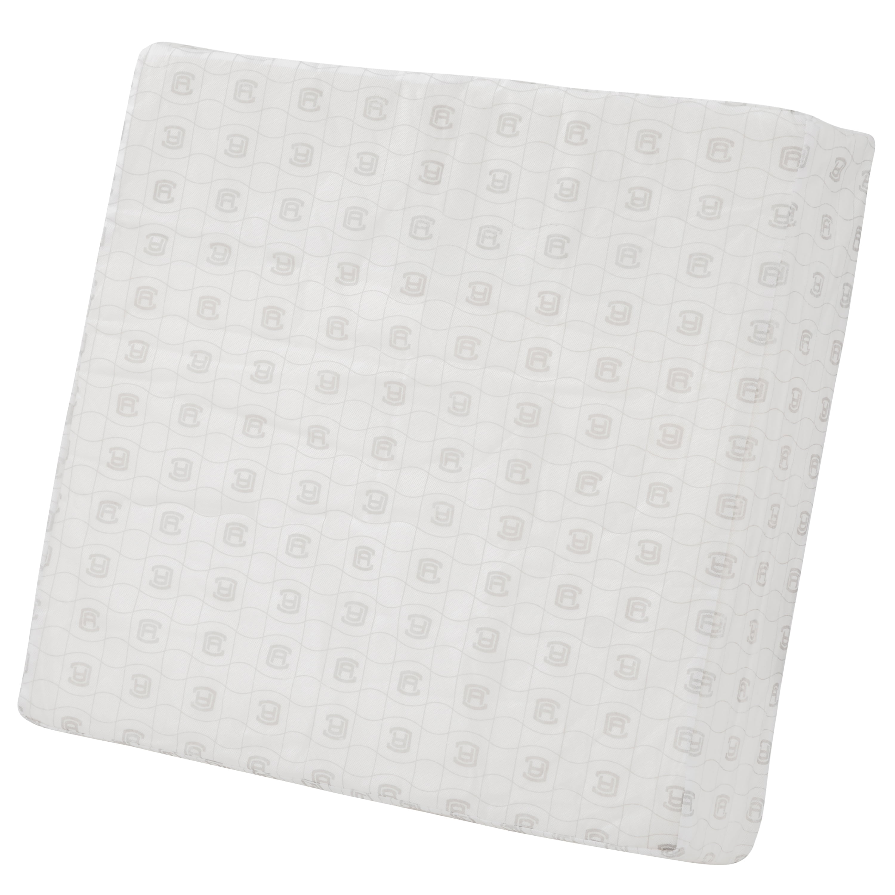 White High-Density Foam Patio Lounge Back Cushion, 25 x 20 x 4 Inch