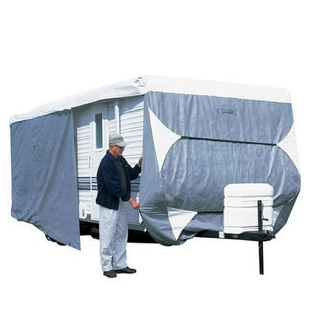 Classic Accessories PolyPro III Deluxe Travel Trailer Cover - Grey - Model 2