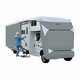 thumbnail image 1 of Classic Accessories  RVs PolyPro 3 Deluxe Class C RV Cover, Grey & White - Fits 32 - 35 ft., 1 of 1
