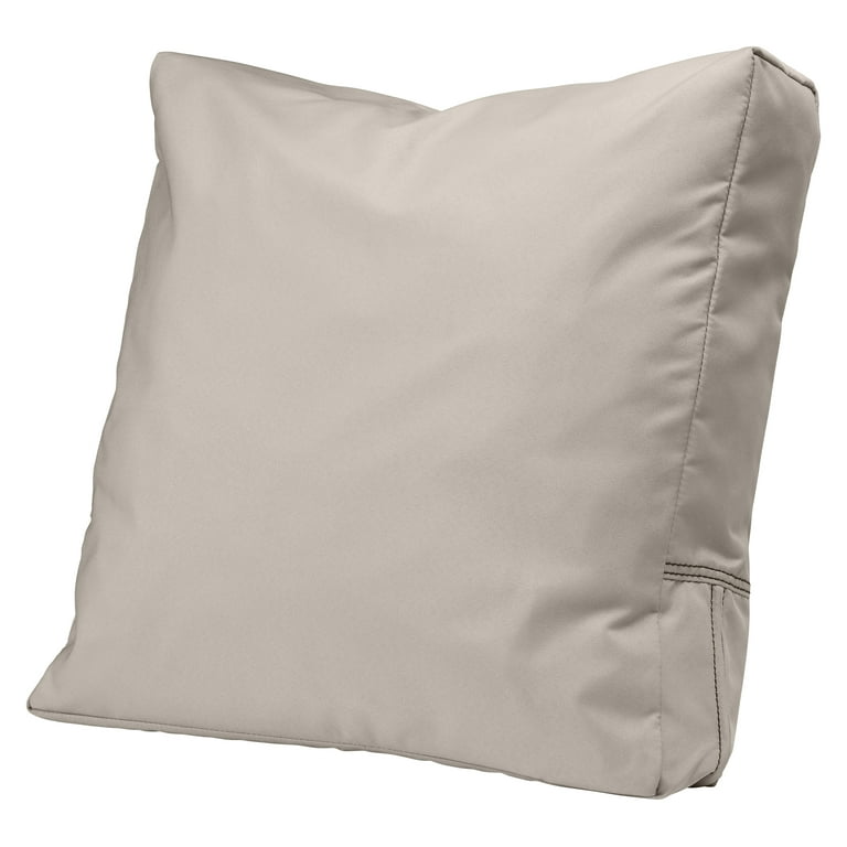 Classic Accessories Ravenna 21 x 20 Beige Square Loveseat Outdoor Seating Cushion with Water Resistant
