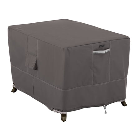 Classic Accessories Ravenna® 40" Rectangular Fire Pit Table Cover - Premium Outdoor Cover with Water Resistant Fabric (55-711-015101-EC)