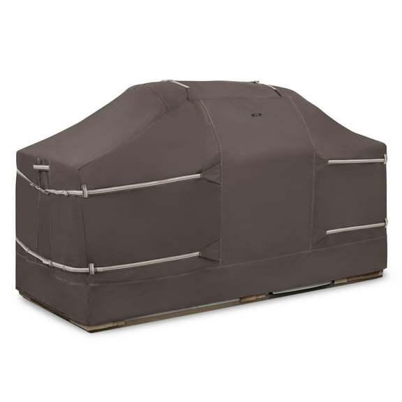 Classic Accessories Ravenna BBQ Grill Cover for Island with Center Grill Head, 98 x 37 x 48 Inch