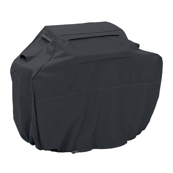 Classic Accessories Ravenna® Black Grill Cover - Premium BBQ Cover with Reinforced Fade-Resistant Fabric, 3X-Large, 80-Inch (55-394-350401-EC)