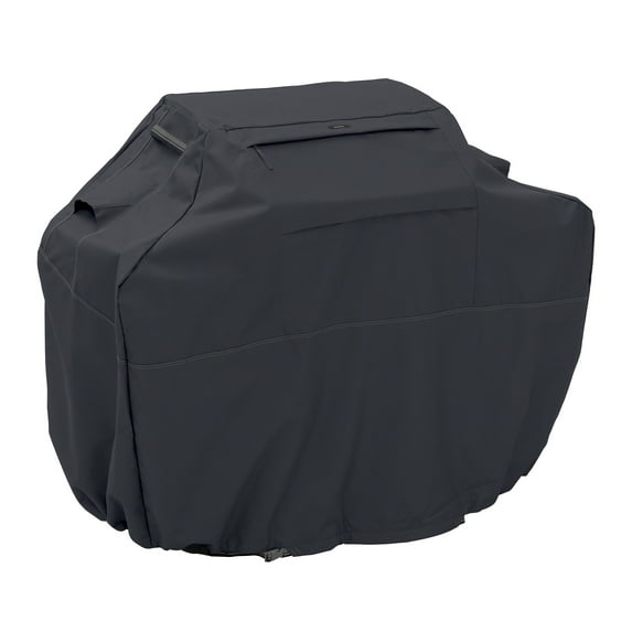 Classic Accessories Ravenna® Black Grill Cover - Premium BBQ Cover with Reinforced Fade-Resistant Fabric, 3X-Large, 80-Inch (55-394-350401-EC)