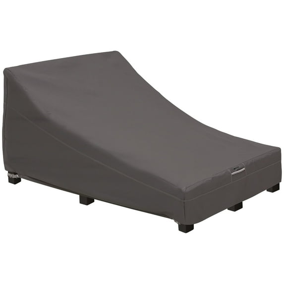 Classic Accessories Ravenna Double Wide Chaise Lounge/Club Chair Patio Furniture Storage Cover 4-Pack Bundle