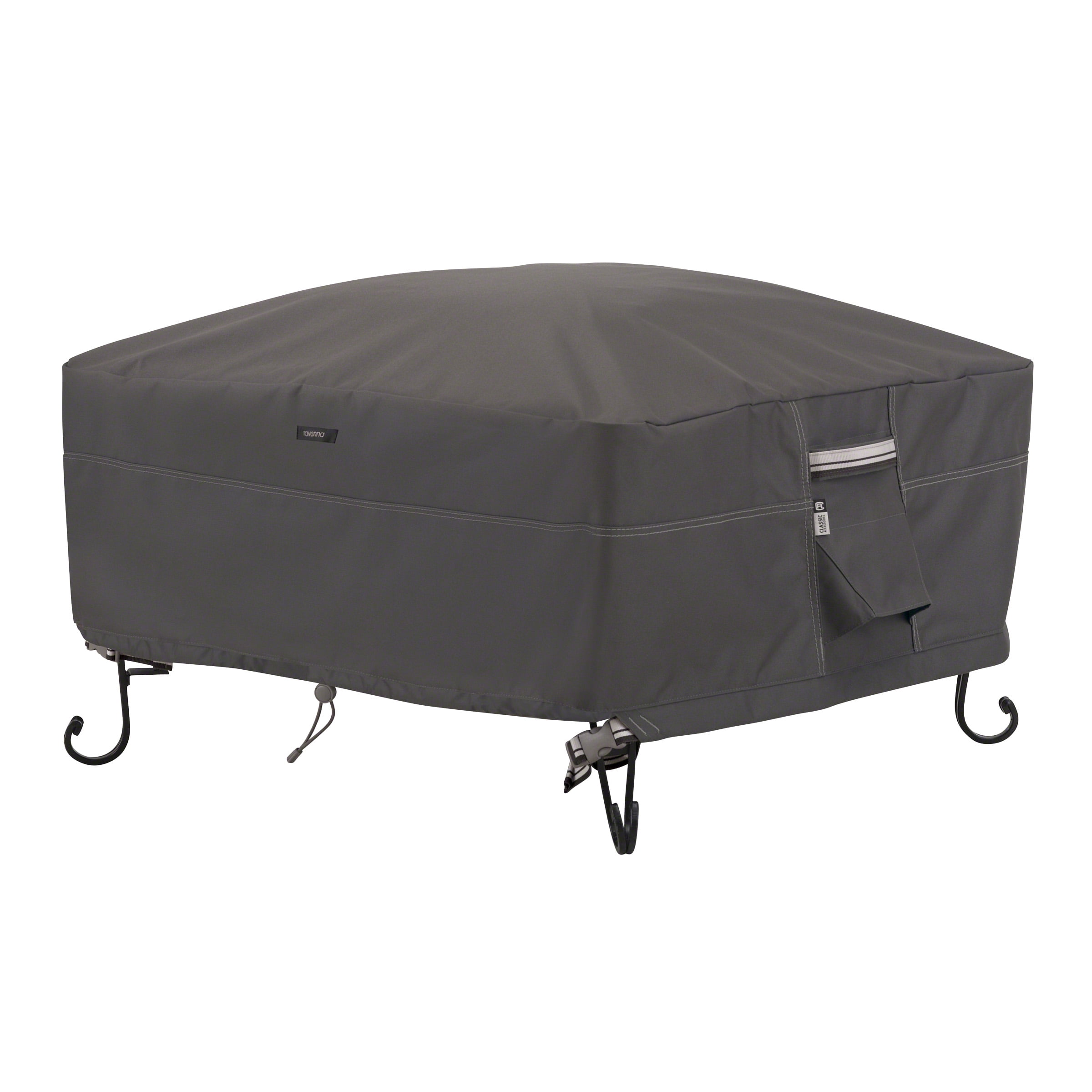 Ravenna Brown and Off-White Water-Resistant Fire Pit Cover