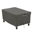 thumbnail image 1 of Classic Accessories Ravenna Large Rectangle Ottoman/Side Table Patio Furniture Storage Cover, Fits up to 38" Taupe, 1 of 19