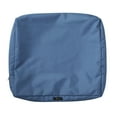 thumbnail image 1 of Classic Accessories Ravenna Patio Back Cushion Slip Cover - Durable Outdoor Cushion, Empire Blue, 25"W x 20"H x 4"Thick, 1 of 14