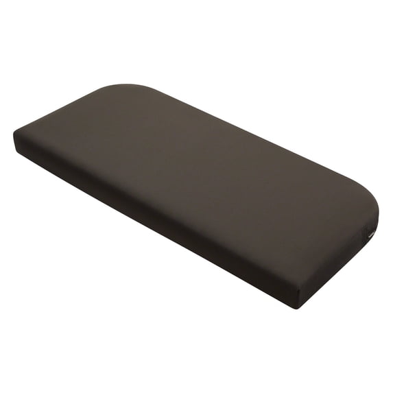 Classic Accessories Ravenna Patio Bench/Settee Cushion Slip Cover & Foam - Durable Outdoor Cushion, Espresso, 41"W x 18"D x 3"Thick